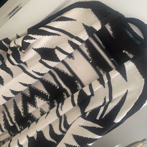 Lauren black and white cardigan
